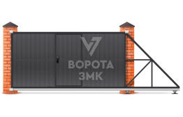 Откатные ворота 9 м 9000×2000 ЗМК-8152