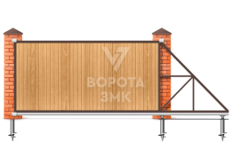 Откатные ворота 2600×1800 в гараж ЗМК-7371