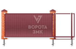 Откатные ворота 5 м 5000×2000 ЗМК-7964