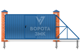 Откатные ворота 10000×2100 ЗМК-8226