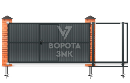 Откатные ворота 5 метров 5000×3000 ЗМК-7968