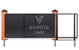 Откатные ворота с электроприводом 3000×2000 Херман ЗМК-6960