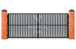 Распашные ворота Alutech 2000×2250 ЗМК-4749