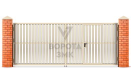 Алюминиевые распашные ворота Alutech 2200×1750 Prestige ЗМК-9688