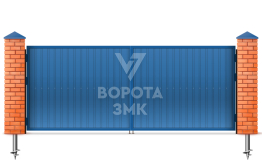 Ворота профнастильные 1750×2000 ЗМК-5185
