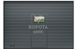 Ворота подъемно-поворотные с дверью 2125×2750 ЗМК-9799