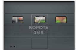 Секционные противопожарные ворота Алютех 3500×4500 ЗМК-3764